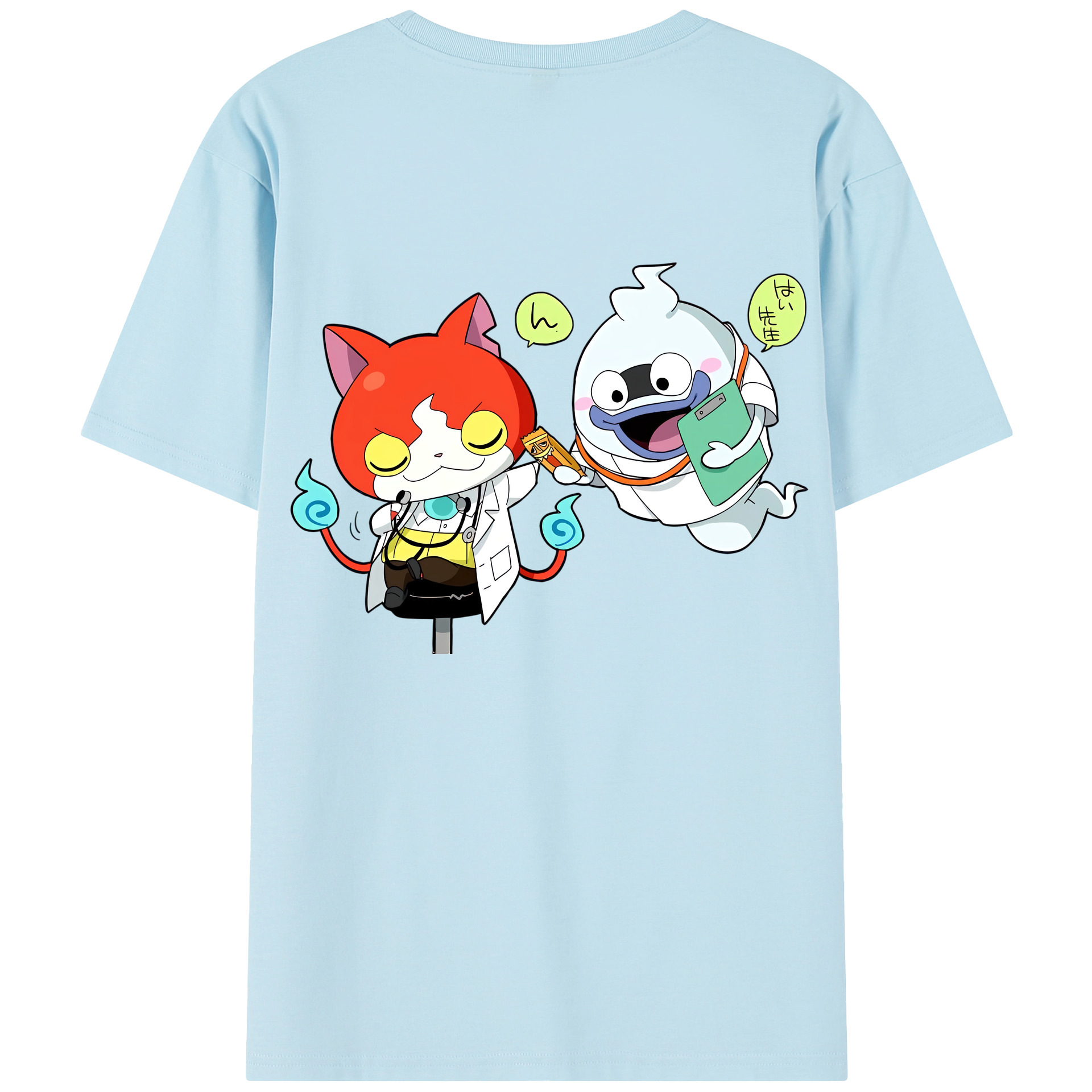 （画像用） 妖怪ウォッチ Yo-kai Watch 綿100％半袖Tシャツ（背面プリント）